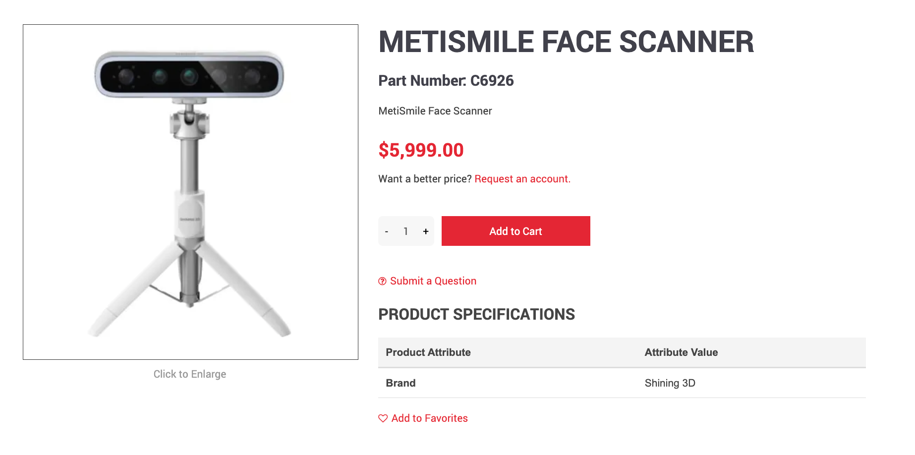 Product detail page with customer-specific pricing